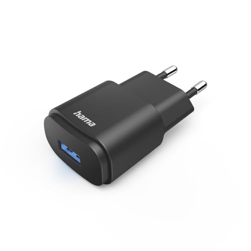 Hama Netzladegerät USB (USB-A, 6 W, 5 V/1,2 A, Universal-Netzadapter, Ersatz-Ladegerät für C) Schwarz von Hama