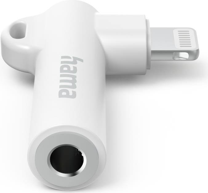 Hama 00201700 Kabeladapter 3.5 mm Lightning Weiß (00201700) von Hama