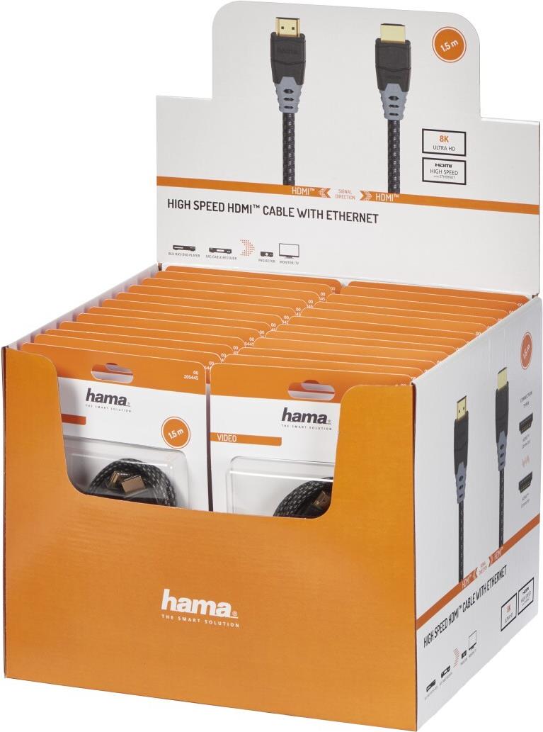 Hama 00205445 HDMI-Kabel 1,5 m HDMI Typ A (Standard) Schwarz (00205445) von Hama