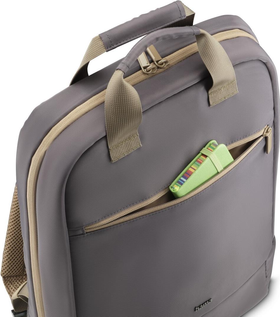 Hama 00222055 Rucksack Anthrazit - Beige Recyceltes Polyester (00222055) von Hama