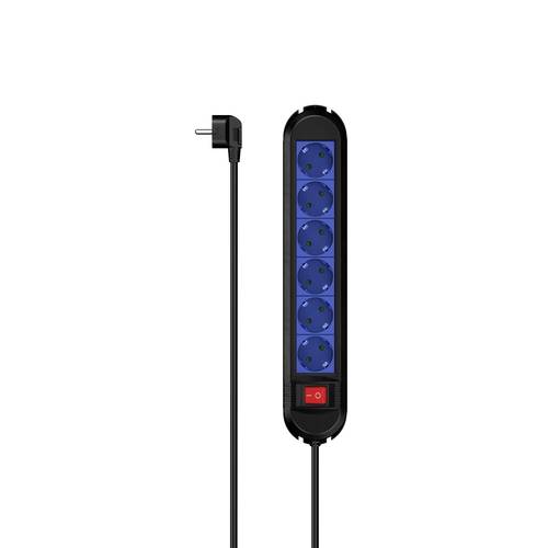 Hama 00223040 Steckdosenleiste mit Schalter Blau-Schwarz Schutzkontakt 1St. Hama 00223040 Steckdosenleiste mit Schalter Blau-Schwarz Schutzkontakt 1St. von Hama