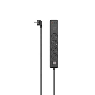 Hama 00223189 Steckdosenleiste, 4-fach, USB-C/A 65W, PD, Schalter, 1,4 m, Schwarz/Grau Hama 00223189 Steckdosenleiste, 4-fach, USB-C/A 65W, PD, Schalter, 1,4 m, Schwarz/Grau von Hama