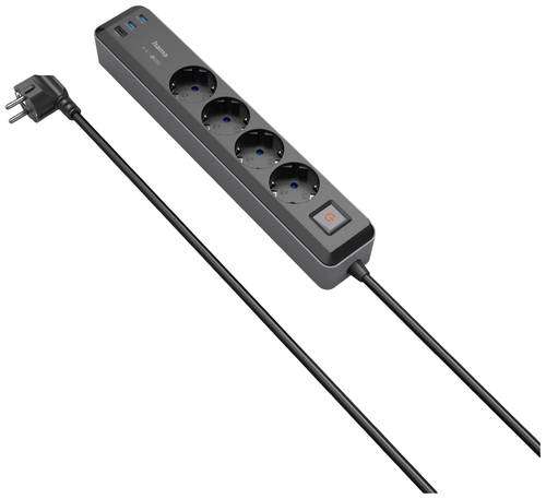 Hama 00223189 Steckdosenleiste mit Schalter Grau-Schwarz Schutzkontakt 1St. Hama 00223189 Steckdosenleiste mit Schalter Grau-Schwarz Schutzkontakt 1St. von Hama