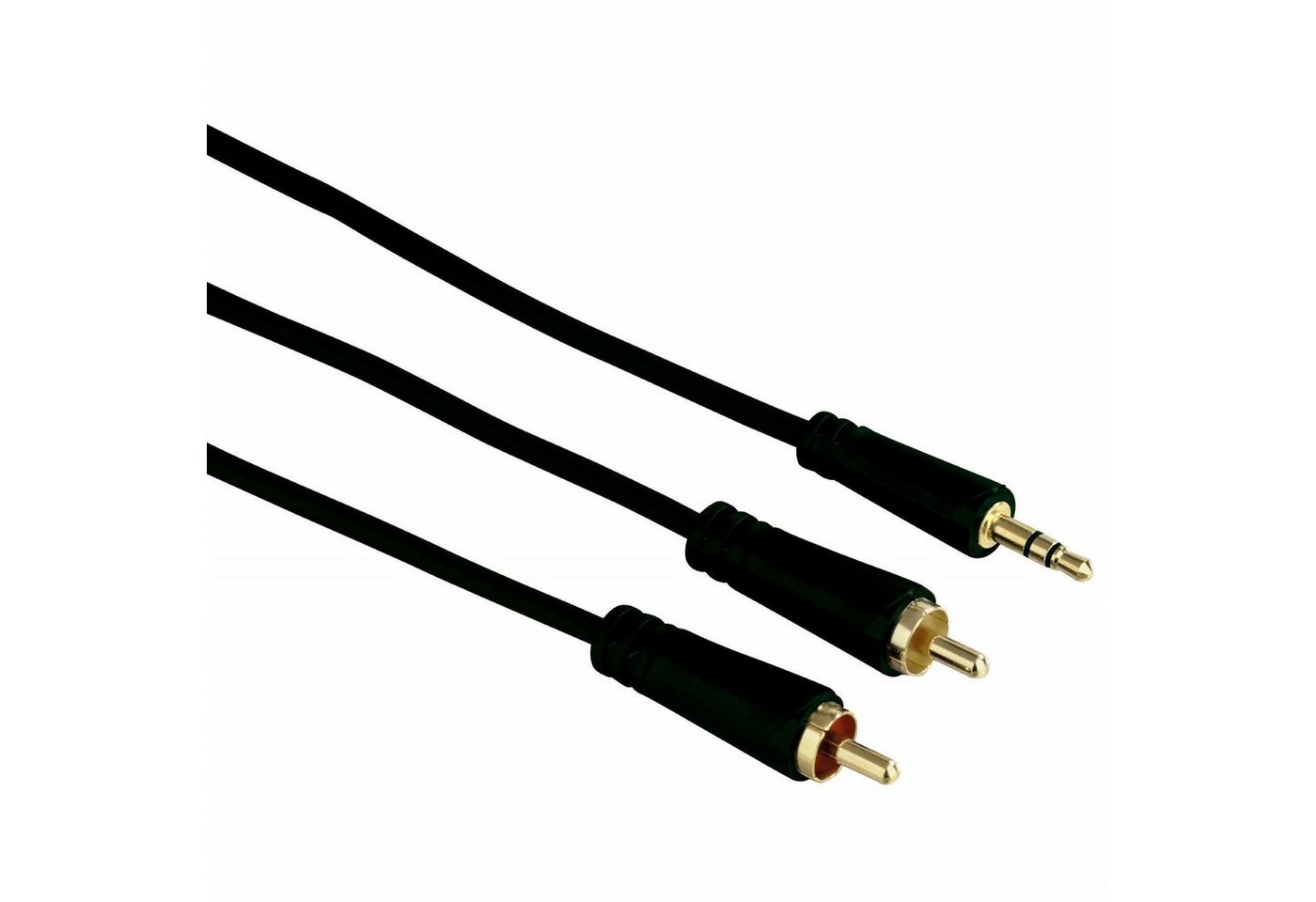 Hama 1,5m Audio Adapter-Kabel AUX vergoldet Audio-Kabel, 3,5-mm-Klinke, RCA-Stecker, Keine (150 cm), 3,5mm Klinken-Stecker auf 2x Chinch RCA Klinken-Kabel Audio-Adapter von Hama