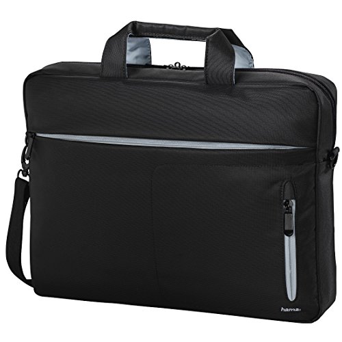 'Hama 101282 Marseille Style Tasche für Notebook-17.3, schwarz/grau von Hama