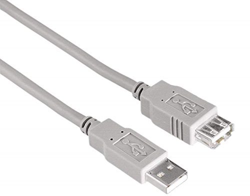 Hama 105403 1.8 m USB A USB A grau Kabel USB – Kabel USB (1,8 m, USB A, USB A, männlich/weiblich, Grau, recht) von Hama