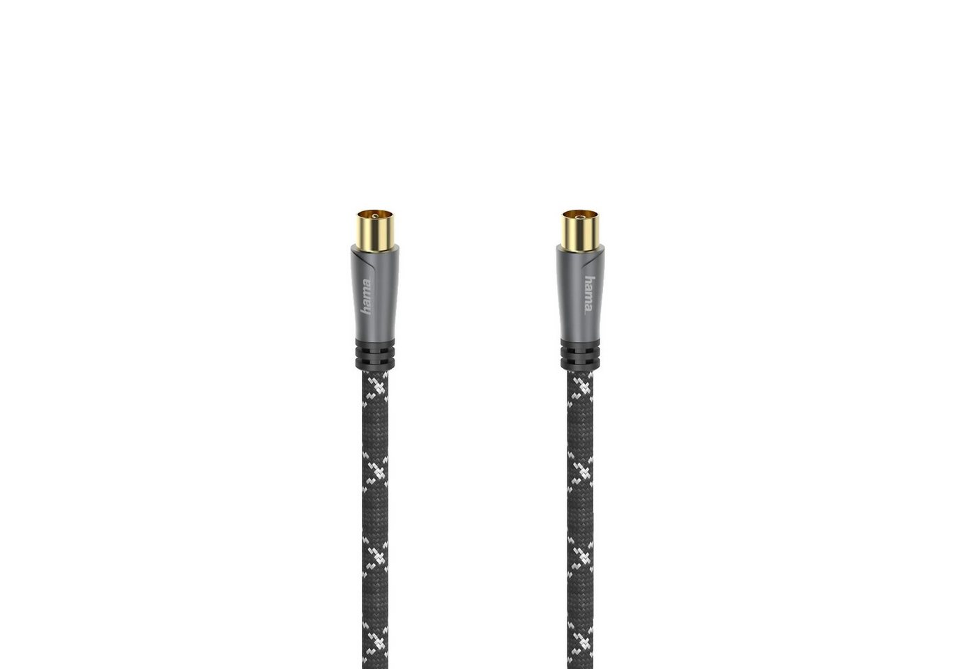 Hama 120dB TV-Kabel Signalübertragungskabel Optimale Empfangsqualität SAT-Kabel, (150 cm) von Hama