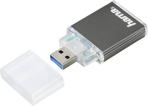 Hama 124024 Externer Speicherkartenleser USB 3.2 Gen 1 (USB 3.0) Anthrazit von Hama