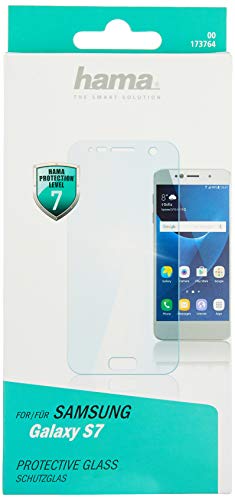 Hama 173764 173764 Displayschutzglas Passend fuer (Handy): Samsung Galaxy S7 1St., Transparent von Hama