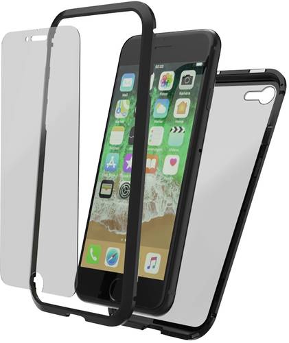 Hama 188765 Backcover Apple iPhone 8 Schwarz, Transparent von Hama
