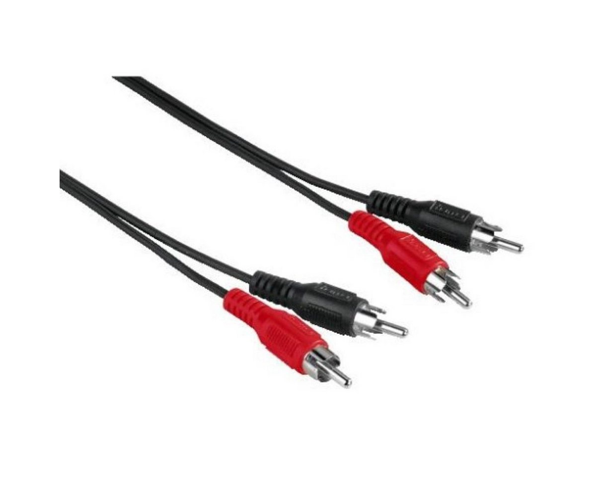 Hama 2,5m Cinch-Kabel Audio Anschlusskabel Audio-Kabel, Cinch, Audio, 2x RCA-Stecker Stereo RCA HiFi Chinch von Hama