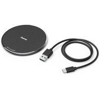 Hama 201683 Wireless Charger "QI-FC10", 10 W, kabelloses Smartphone-Ladepad, Schwarz Hama 201683 Wireless Charger "QI-FC10", 10 W, kabelloses Smartphone-Ladepad, Schwarz von Hama