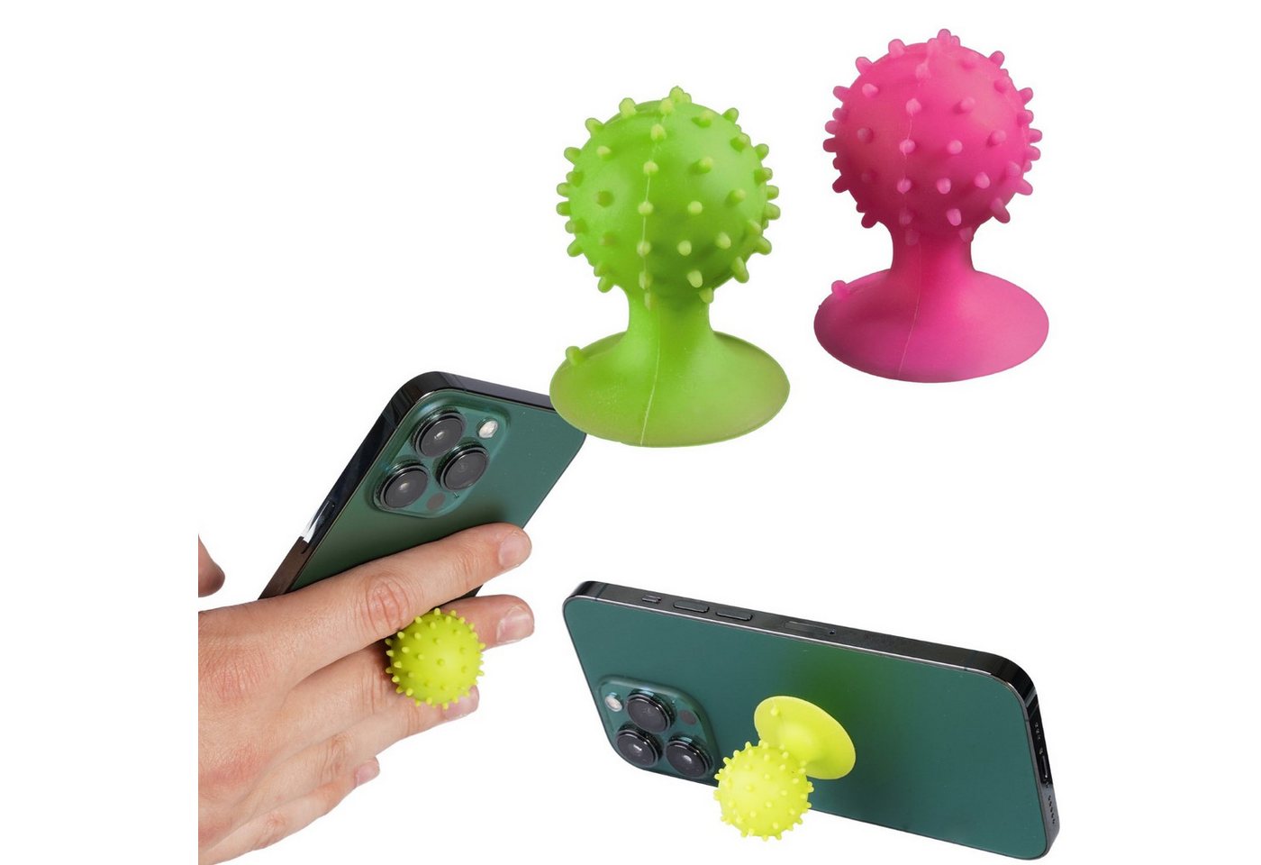 Hama Handy-Halterung 2x Set Ständer Saugnapf-Halter Tisch-Halterung, (Universal Saugnapfhalter Handy-Halter, für Handy Tablet PC etc) von Hama