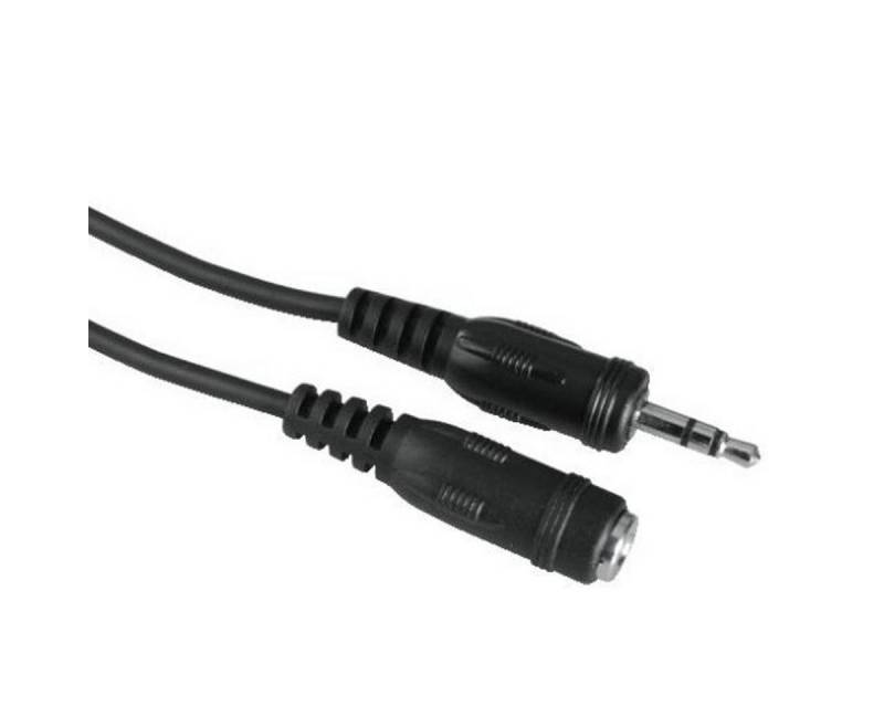 Hama 3,5mm Klinken-Verlängerung Stereo Audio-Kabel, 3,5-mm-Klinke, Audio, Klinken-Kabel 3,5-mm Buchse Kupplung auf Stecker, Verlängerungs-Kabel von Hama