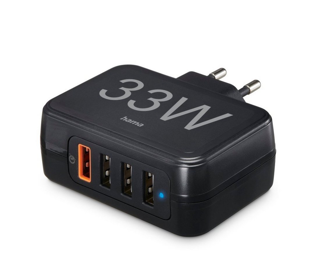 Hama 4-fach USB-Ladestation 33 Watt, 4in1 USB-Ladegerät, Quick Charge 3.0 USB-Ladegerät Hama 4-fach USB-Ladestation 33 Watt, 4in1 USB-Ladegerät, Quick Charge 3.0 USB-Ladegerät von Hama
