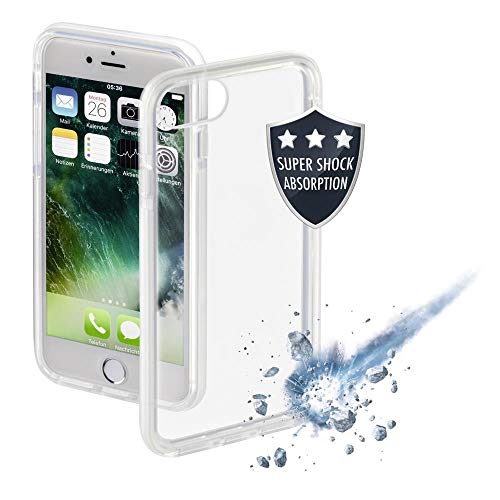 Hama 4.7 "Schutzhülle transparent, Weiß – Kissenbezüge Displayschutzfolie für Mobiltelefone (Schutzhülle, Apple, iPhone 7, 11,9 cm (4.7), transparent, Weiß) von Hama