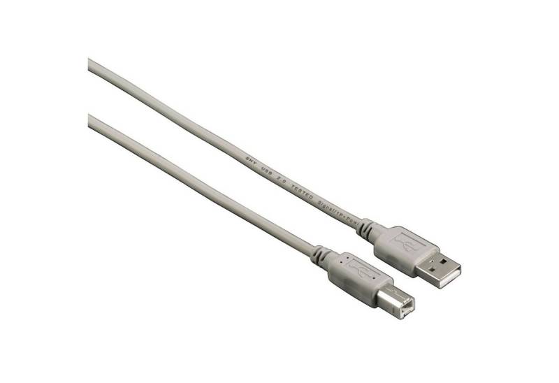 Hama 4m USB-Kabel USB-A-Stecker auf USB B-Stecker USB-Kabel, USB Typ A,USB Typ B, Keine (400 cm), USB 2.0 PC Notebook Maus Tastatur Drucker Scanner Webcam Festplatte von Hama