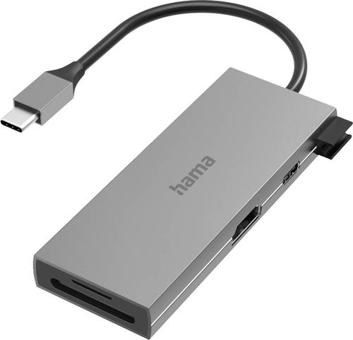 Hama 6 Port USB-C® (USB 3.2 Gen 2) Multiport Hub Grau von Hama