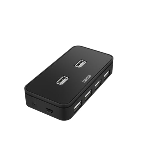 USB-Hub, 7 Ports, USB 2.0, 480 Mbit/s, inkl. Kabel und Netzteil USB-Hub, 7 Ports, USB 2.0, 480 Mbit/s, inkl. Kabel und Netzteil von Hama