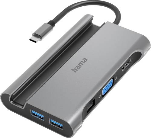 Hama 7 Port USB-C® (USB 3.2 Gen 2) Multiport Hub Grau von Hama