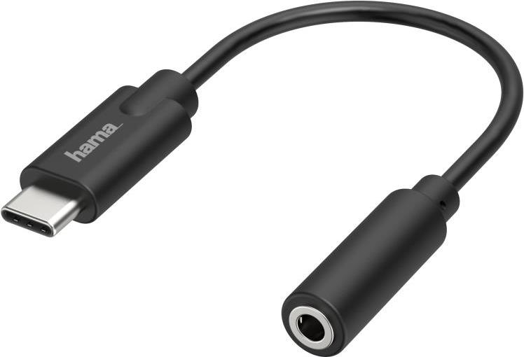 Hama Adapter, a) von 1x USB-C Stecker, b) auf 1x Klinkenkupplung 3,5mm, stereo (00205282) von Hama