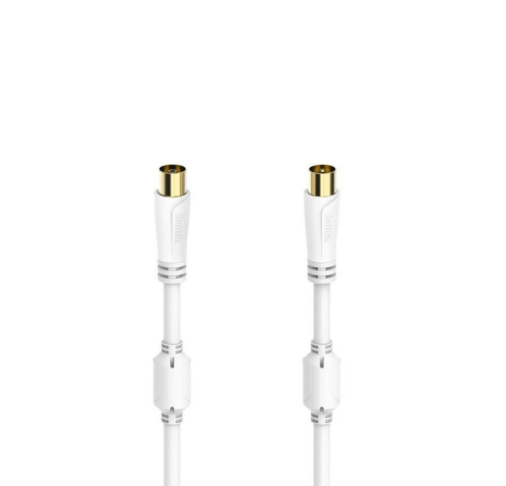 Hama Antennen-Kabel, Koax-Stecker - Koax-Kupplung, vergoldet, 7,5 m, 100 Audio- & Video-Kabel Hama Antennen-Kabel, Koax-Stecker - Koax-Kupplung, vergoldet, 7,5 m, 100 Audio- & Video-Kabel von Hama