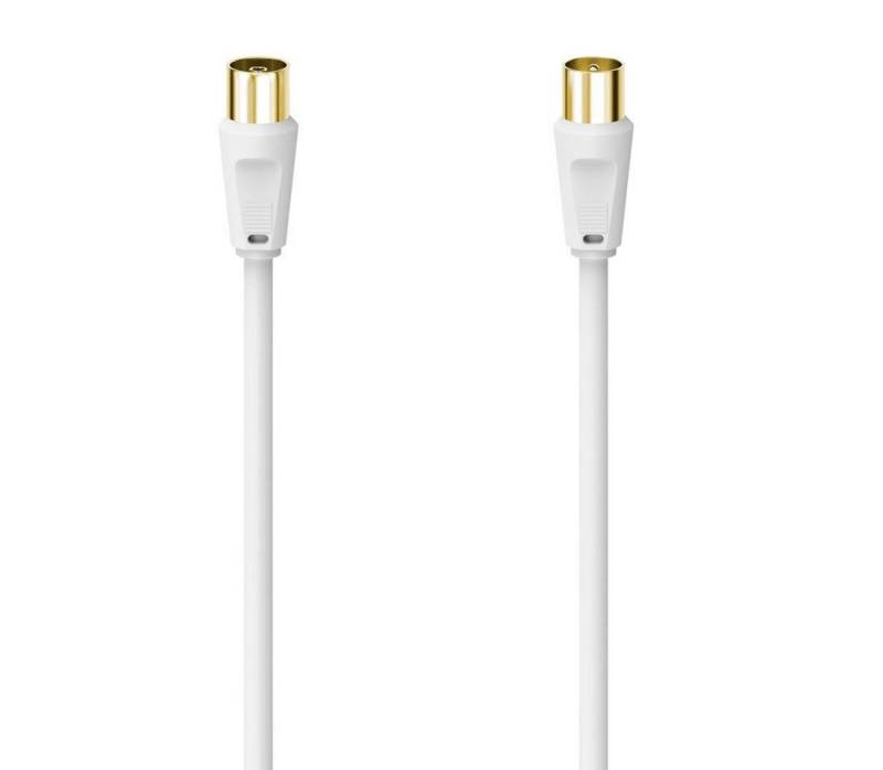 Hama Antennen-Kabel Koax-Stecker-Koax-Kupplung vergoldet 3m100dB TV-Kabel, (300 cm) von Hama