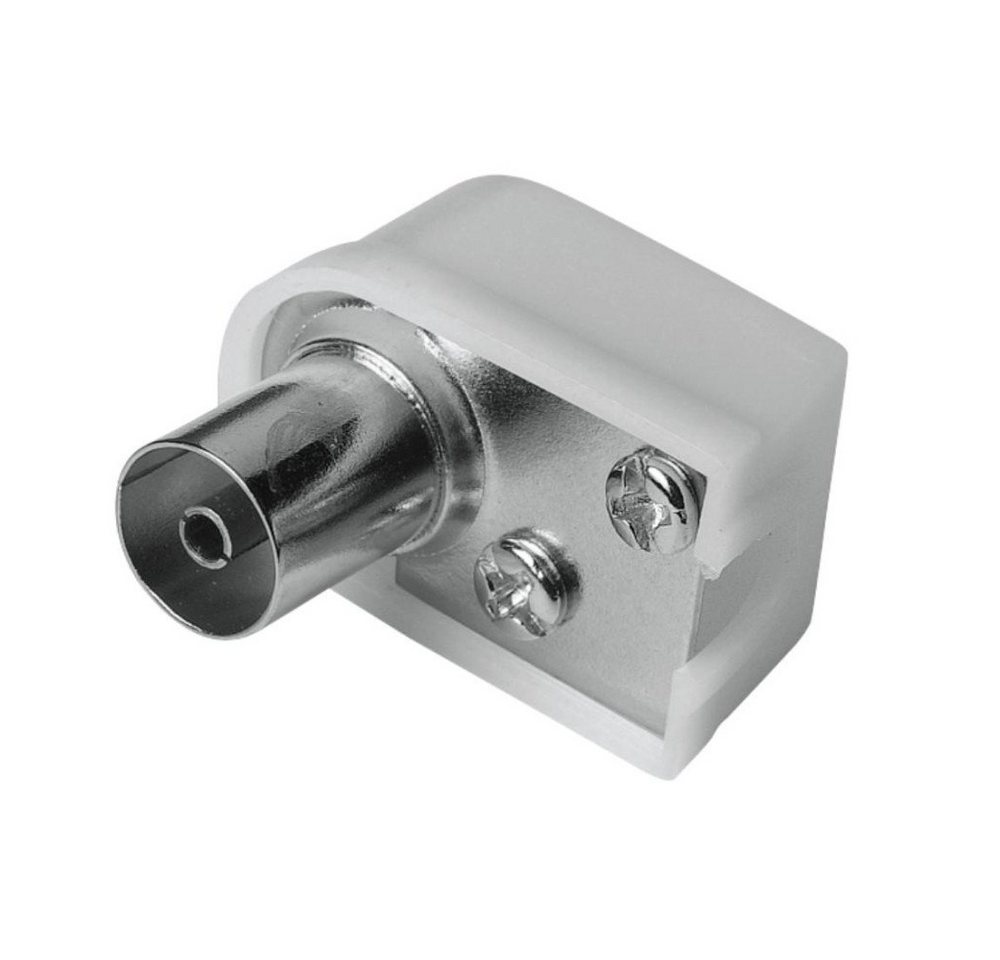 Hama Antennen-Kupplung, Koax-Winkel, schraubbar (00205217) Audio- & Video-Kabel von Hama