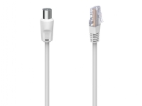 Hama Antennenkabel, Koaxialstecker - RJ45-Stecker, 2,5 m, weiß (00205032) von Hama