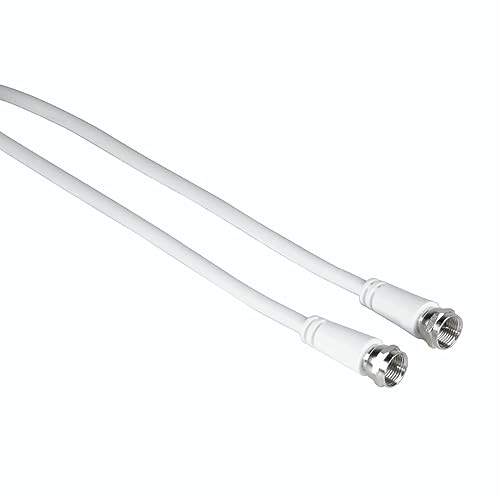 Hama Antennenkabel F-Stecker - F-Stecker (75db, 3m, Koaxial, Antenne, Satellit) weiß von Hama