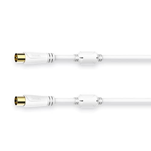 Hama Antennenkabel f. Coax Stecker - f. Coax fem, gold, 5,0 m, 100 dB von Hama