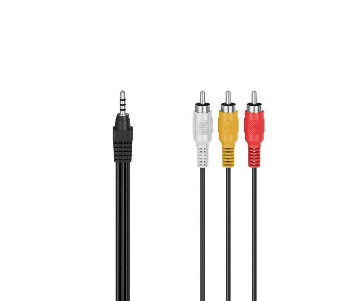 Hama Audio-/Videokabel, 3,5 mm Klinken Stecker, 3 Cinch-Stecker, 1,5 m Audio- & Video-Kabel, 3,5-mm-Klinke Hama Audio-/Videokabel, 3,5 mm Klinken Stecker, 3 Cinch-Stecker, 1,5 m Audio- & Video-Kabel, 3,5-mm-Klinke von Hama