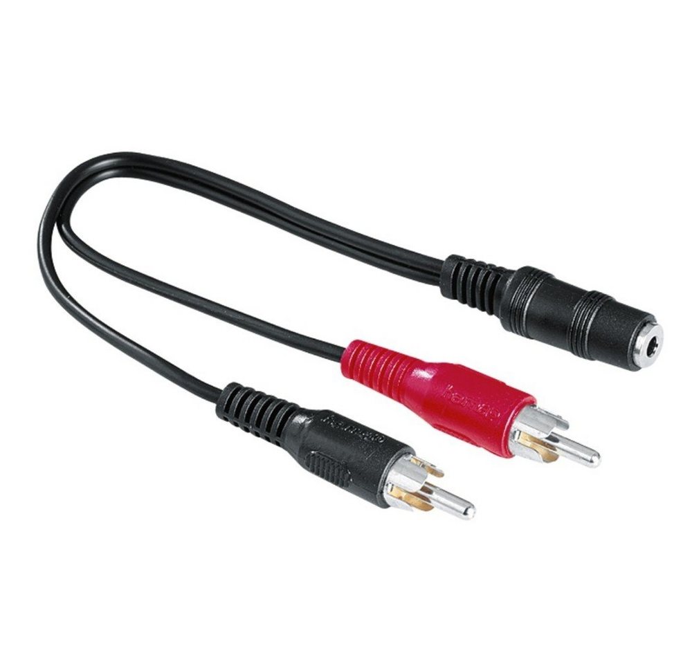 Hama Audio-Adapter 2x Cinch-Stecker 0,1m (122375) Audio-Adapter von Hama
