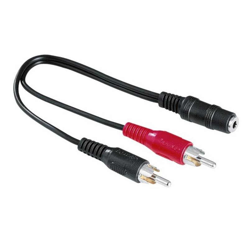 Hama Audio-Adapter 2x Cinch-Stecker 0,1m (122375) Audio-Adapter von Hama