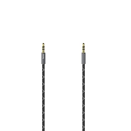 Hama Audio-Kabel, 3,5-mm-Klinken-St. - St., Stereo, Metall, vergoldet, 0,75 m von Hama