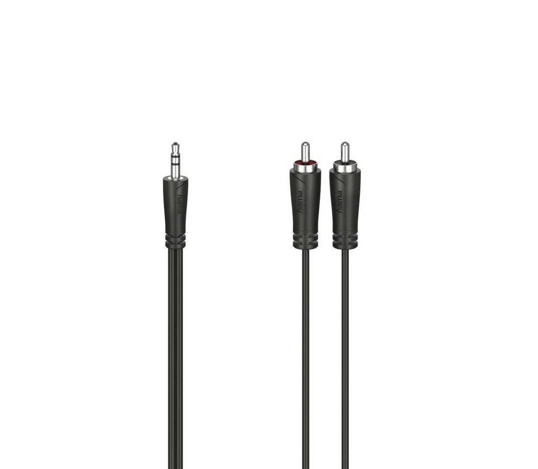 Hama Audio Kabel, 3,5-mm Klinkenstecker, 2 Cinch Stecker, Stereo Audio-Kabel, 3,5-mm-Klinke, Cinch, (150 cm) von Hama