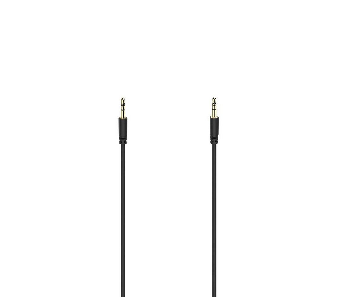 Hama Audio-Kabel,3,5-mm-Klinken-St.-St., Stereo,vergoldet, ultradünn,0,5 m Audio-Kabel, 3,5-mm-Klinke Hama Audio-Kabel,3,5-mm-Klinken-St.-St., Stereo,vergoldet, ultradünn,0,5 m Audio-Kabel, 3,5-mm-Klinke von Hama