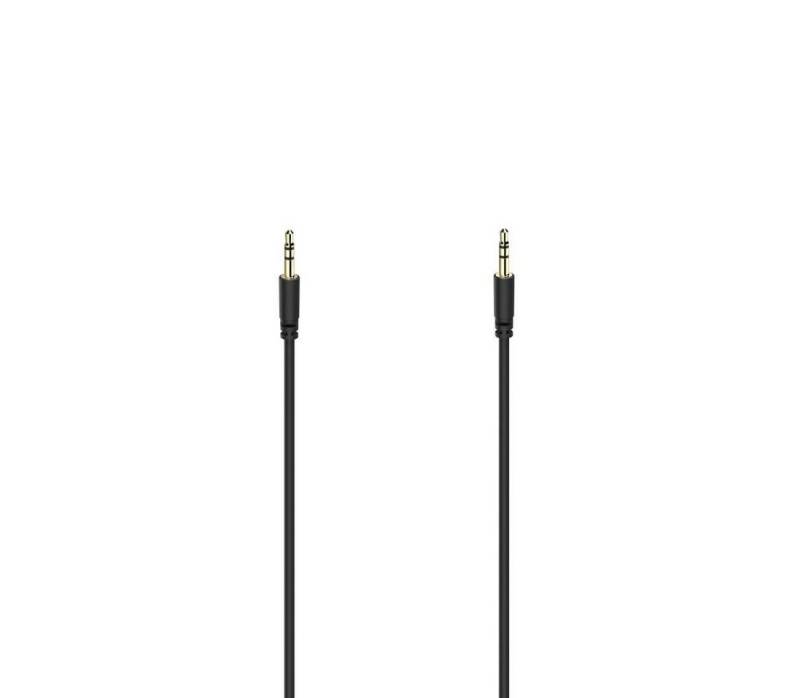 Hama Audio-Kabel,3,5-mm-Klinken-St.-St., Stereo,vergoldet, ultradünn,0,5 m Audio-Kabel, 3,5-mm-Klinke von Hama