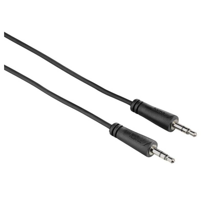 Hama Audio-Kabel 0,75 m schwarz (122307) Audio-Kabel von Hama