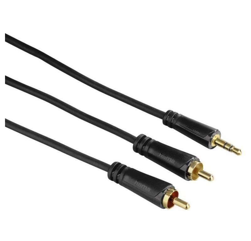 Hama Audio-Kabel 1,5m schwarz (122298) Audio-Kabel von Hama