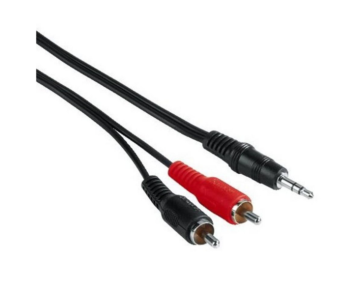 Hama MP3-Fahrradhalterung Audio-Kabel, 3,5-mm-Klinke,Cinch, Audio (2 cm), Rundkabel von Hama