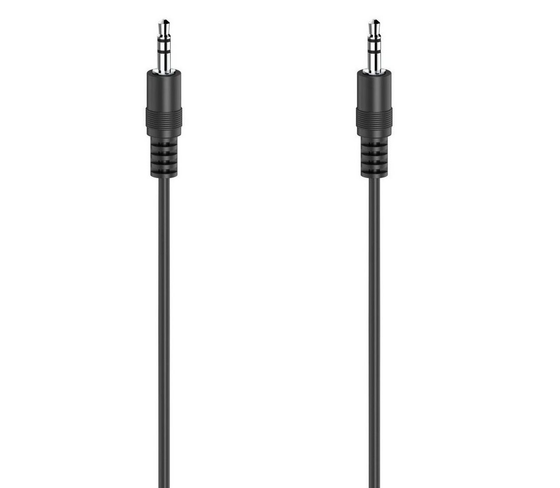 Hama Audio-Kabel 3,5-mm-Klinken-St.-3,5-mm-Klinken-St., Stereo 0,5m Audio-Kabel, 3,5-mm-Klinke, (50 cm) von Hama