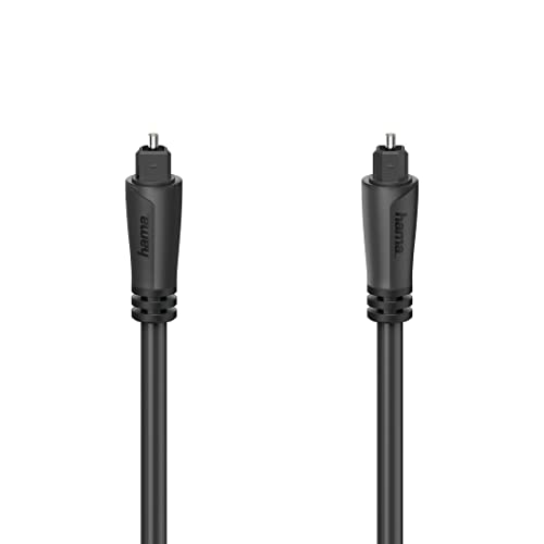 Hama Audio Lichtleiter Kabel, ODT Stecker, Toslink Kabel 3m, Toslinkkabel 3 Meter lang von Hama