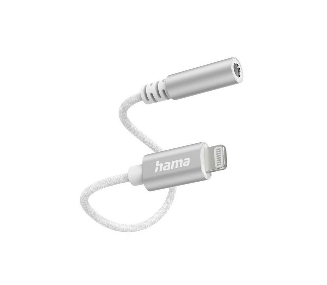 Hama Aux Adapter Lightning, 3, mm Klinke Buchse, Weiß Audio-Adapter Lightning zu 3,5-mm-Klinke von Hama