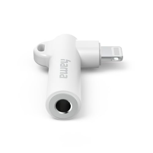 Hama Adapter 90° Lightning – 3,5 mm Klinke, weiß Hama Adapter 90° Lightning – 3,5 mm Klinke, weiß von Hama