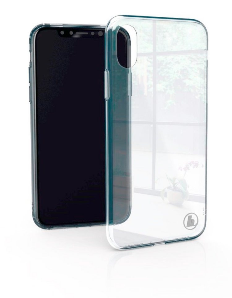 Hama Backcover Hama Glas-Cover Case Schutz-Hülle Tasche Etui Klar für Apple iPhone XS Max, abgerundete 3D-Kanten von Hama