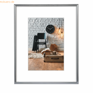 Hama Bilderrahmen Sevilla 00066435 30x40cm Kunststoff silber Hama Bilderrahmen Sevilla 00066435 30x40cm Kunststoff silber von Hama