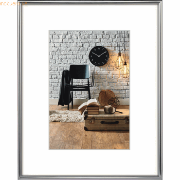 Hama Bilderrahmen Sevilla 00066440 50x70cm Kunststoff silber Hama Bilderrahmen Sevilla 00066440 50x70cm Kunststoff silber von Hama