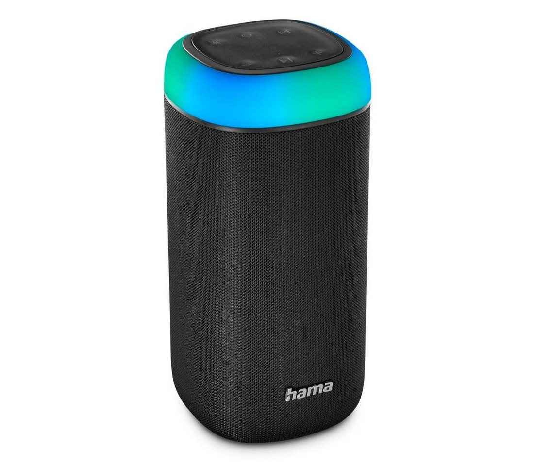 Hama Bluetooth Box LED 30 W Xtra Bass 360ᵒ Sound, wasserdicht nach IPX 4 Bluetooth-Lautsprecher Stereo (A2DP Bluetooth, AVRCP Bluetooth, HFP) von Hama
