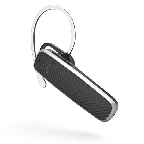 Hama Bluetooth Headset mit Mikrofon (In Ear Kopfhörer Mono mit Sprachsteuerung Siri und Google Assistant, als Freisprecheinrichtung im Auto, für Videokonferenzen, Homeoffice, Callcenter, eLearning) von Hama